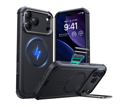 Etui / obudowa na smartfona ESR Cyber Kickstand Magsafe do Iphone 17 Pro Black